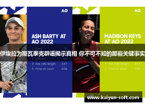 伊埃拉为斯瓦泰克辟谣揭示真相 你不可不知的那些关键事实