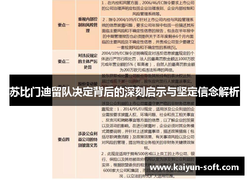 苏比门迪留队决定背后的深刻启示与坚定信念解析